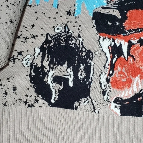 VERY RARE By‎ Raf Reyes "Rapid Dog" Knit Long Sleeve Size XL NWT - Picture 3 of 12